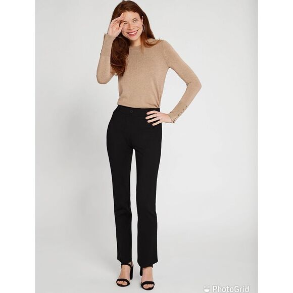 Betabrand Straight Leg Classic Dress Yoga Pants - Picture 1 of 11